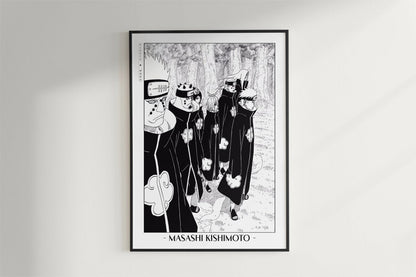 Kishimoto - Six Paths - Artist Name - Black Frame