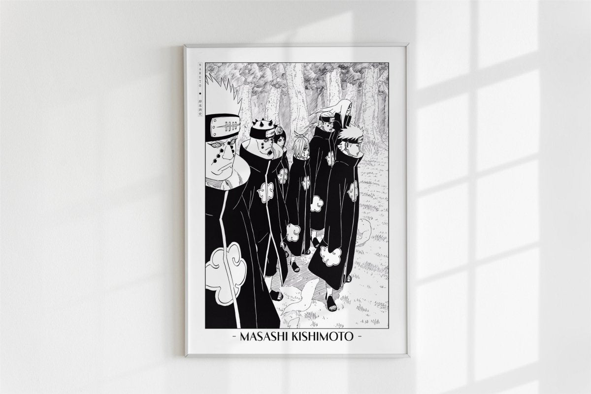 Kishimoto - Six Paths - Artist Name - White Frame