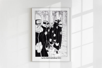 Kishimoto - Six Paths - Artist Name - White Frame