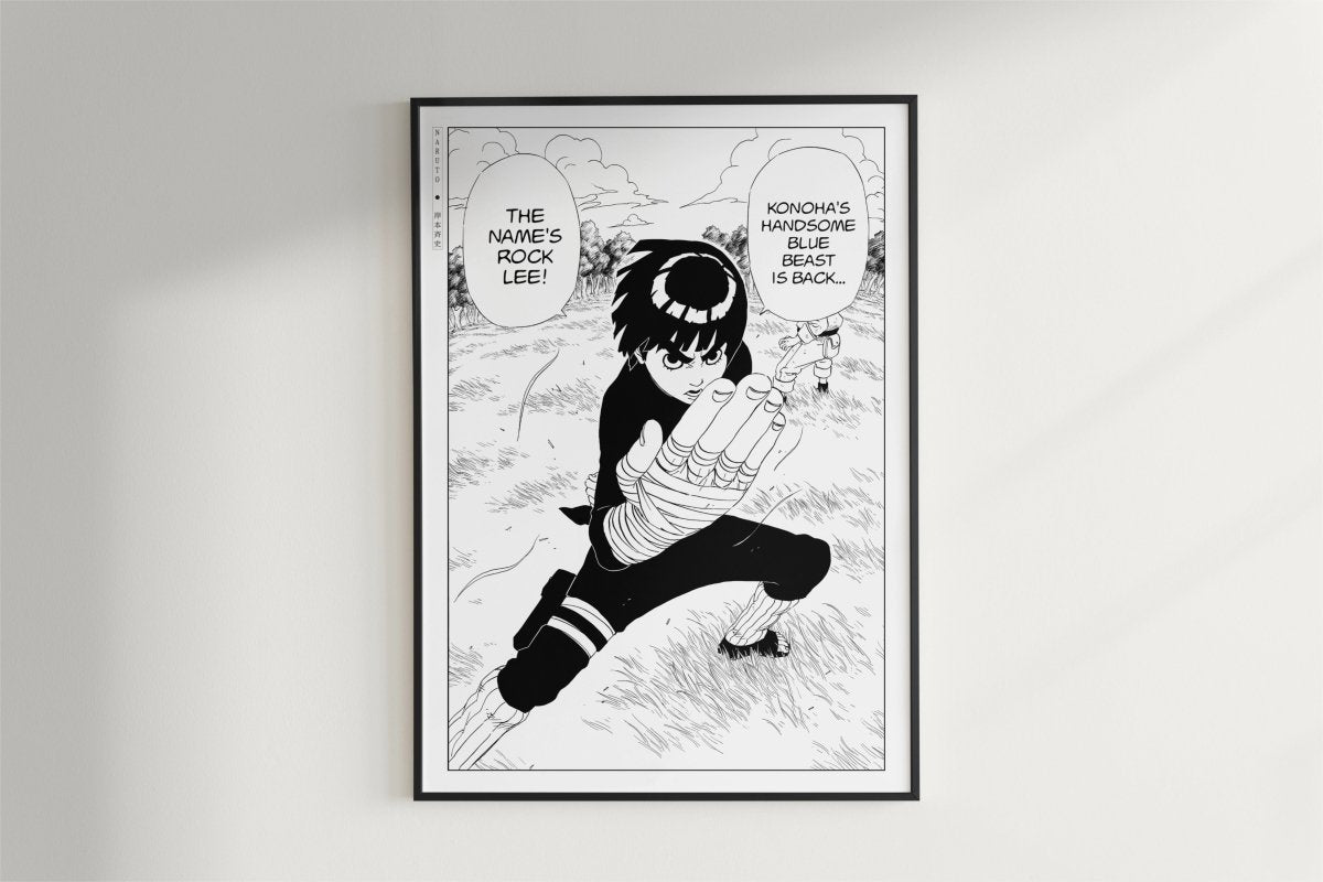 Kishimoto - A Splendid Ninja - Art Only - Black Frame