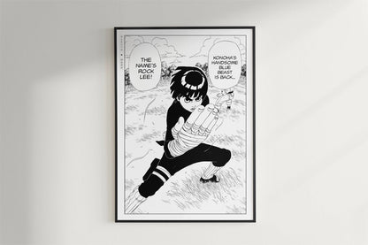 Kishimoto - A Splendid Ninja - Art Only - Black Frame