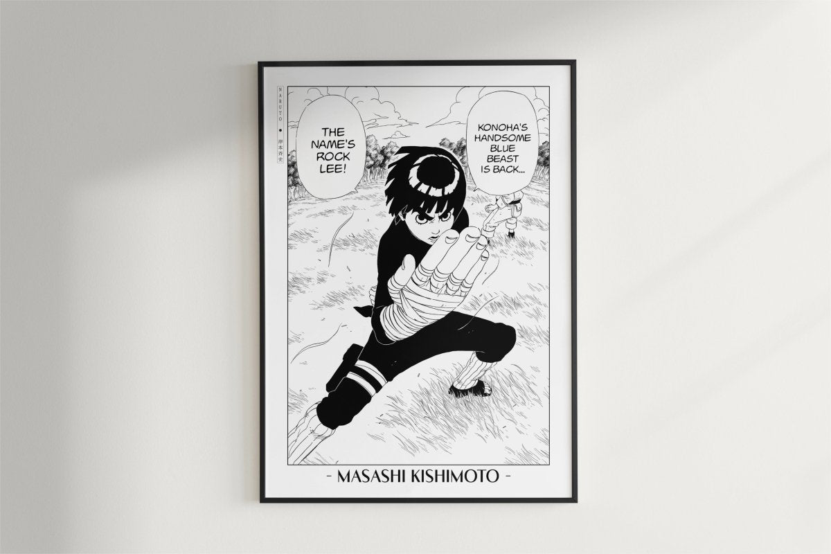 Kishimoto - A Splendid Ninja - Artist Name - Black Frame