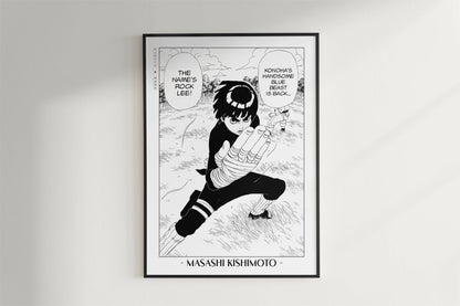 Kishimoto - A Splendid Ninja - Artist Name - Black Frame