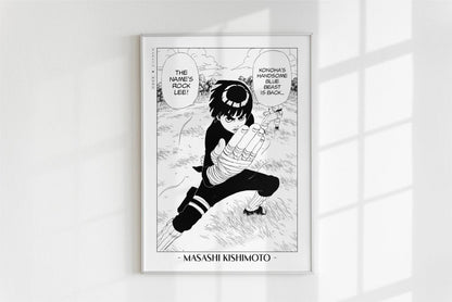 Kishimoto - A Splendid Ninja - Artist Name - White Frame