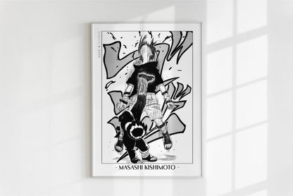 Kishimoto - Primary Lotus - Artist Name - White Frame