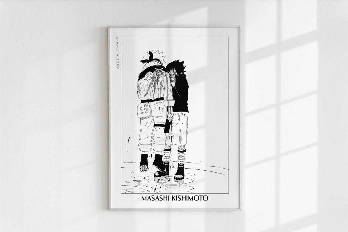 Kishimoto - Rogue Ninja - Artist Name - White Frame