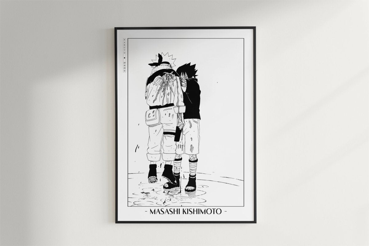 Kishimoto - Rogue Ninja - Artist Name - Black Frame