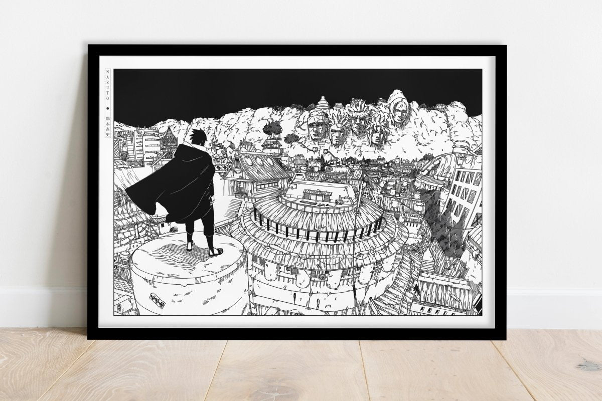 Kishimoto - Back to Konoha - Art Only - Black Frame