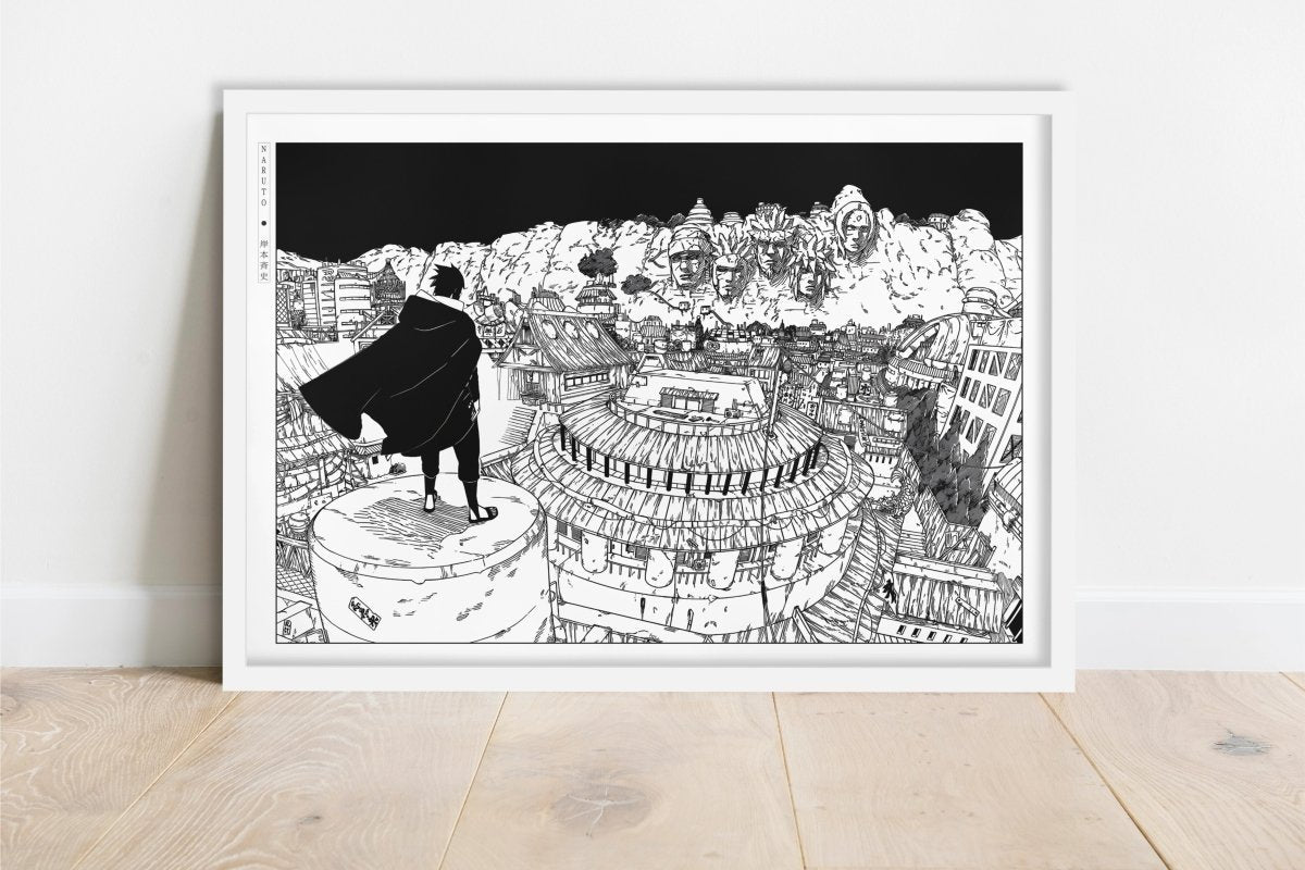 Kishimoto - Back to Konoha - Art Only - White Frame