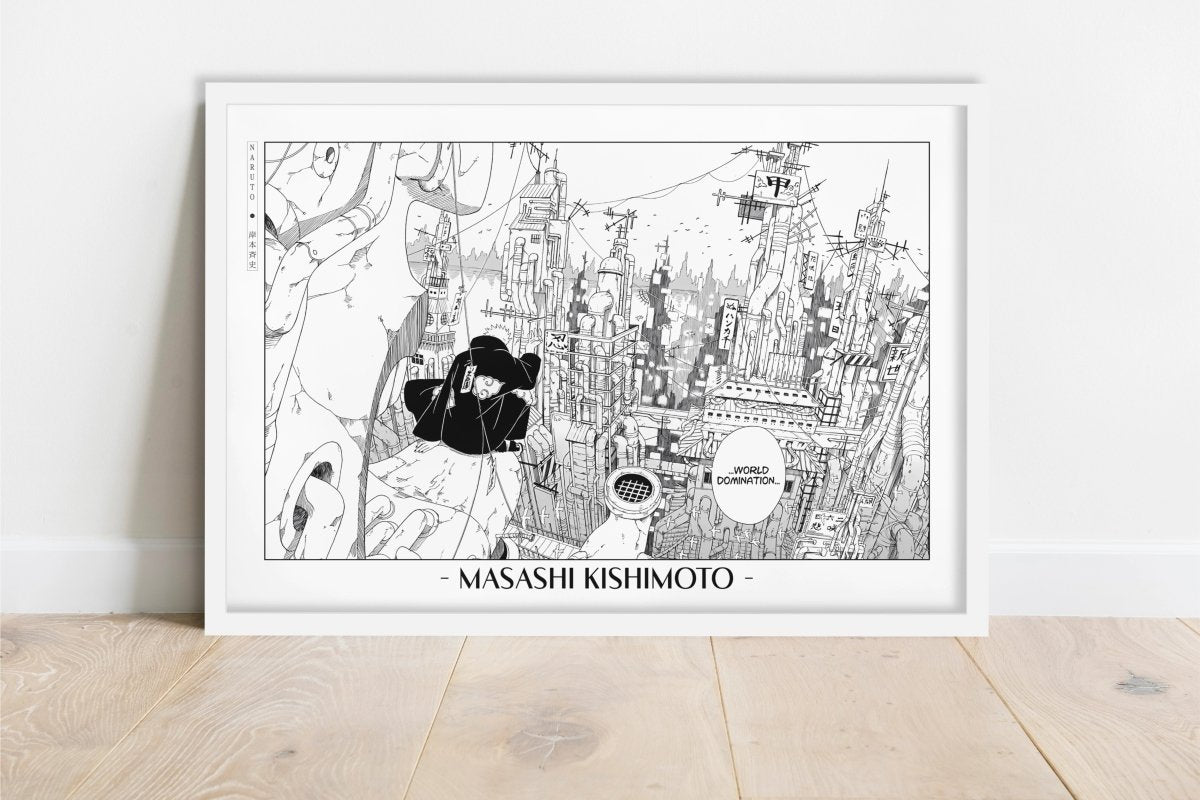 Kishimoto - Total Domination - Artist Name - White Frame