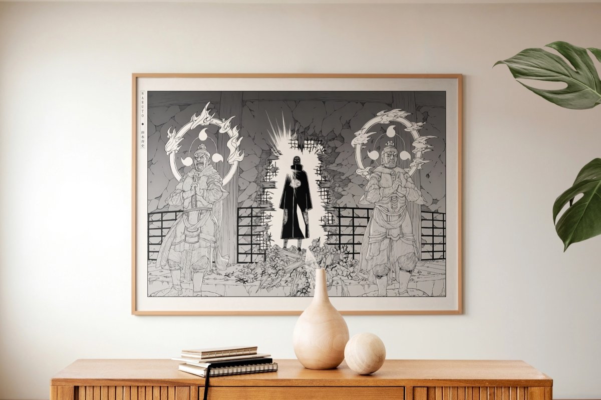 Kishimoto - Itachi of the Sharingan - Art Only with Decor