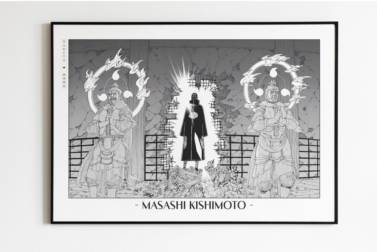 Kishimoto - Itachi of the Sharingan - Artist Name Unframed