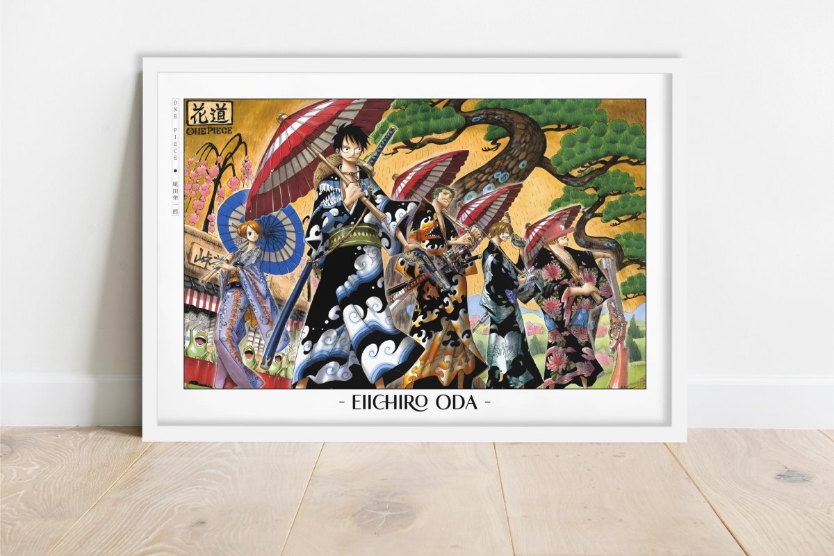 Oda - Kimonos - Artist Name - White Frame