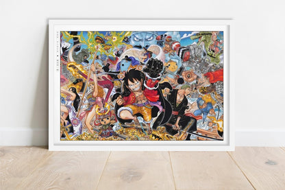 Oda - Gold - Art Only - White Frame