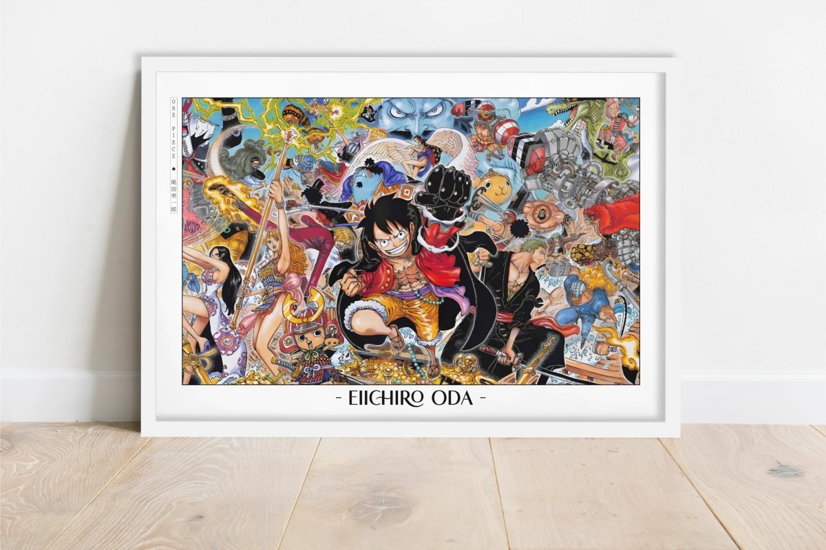 Oda - Gold - Artist Name - White Frame