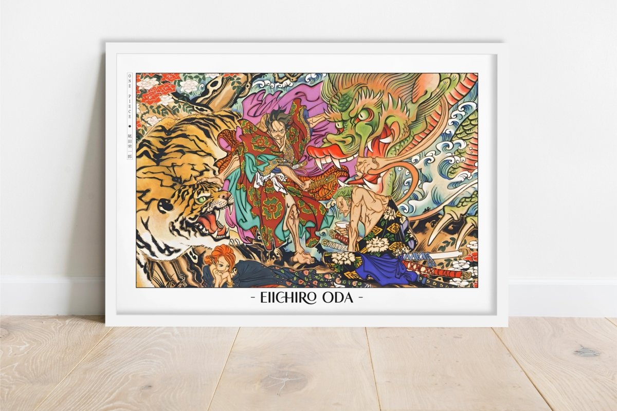 Oda - Ukiyo-e - Artist Name - White Frame