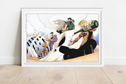 Oda - Red Wine - Art Only - White Frame