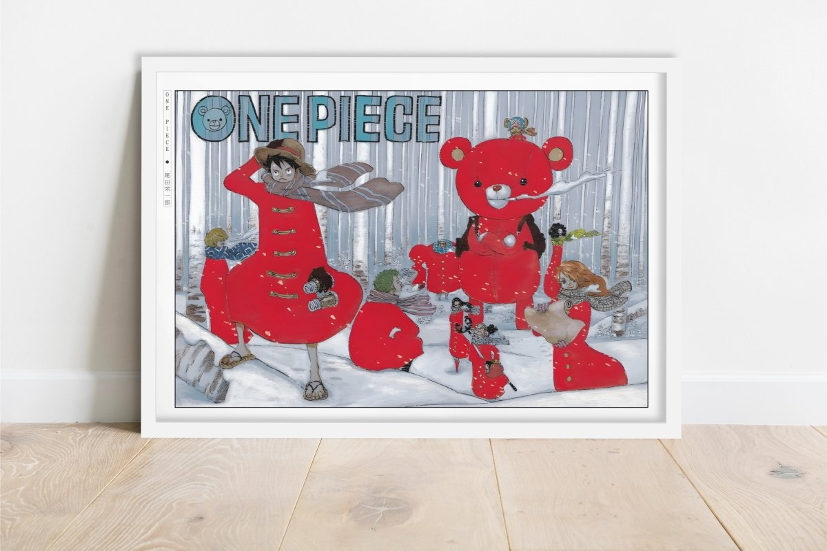 Oda - Red Snow - Art Only - White Frame