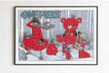 Oda - Red Snow - Art Only - Unframed