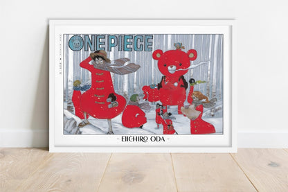 Oda - Red Snow - Artist Name - White Frame