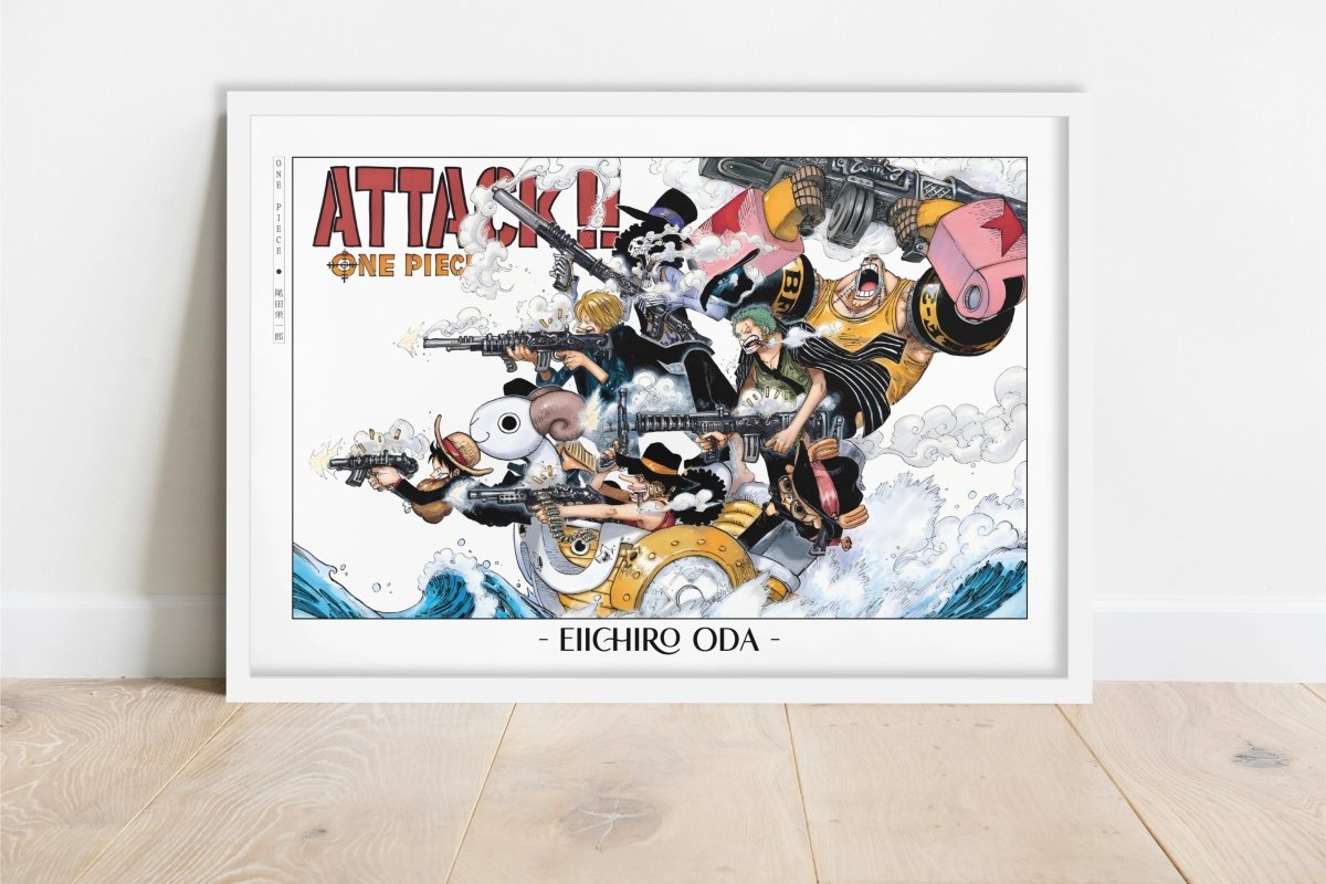 Oda - Attack!! - Artist Name - White Frame