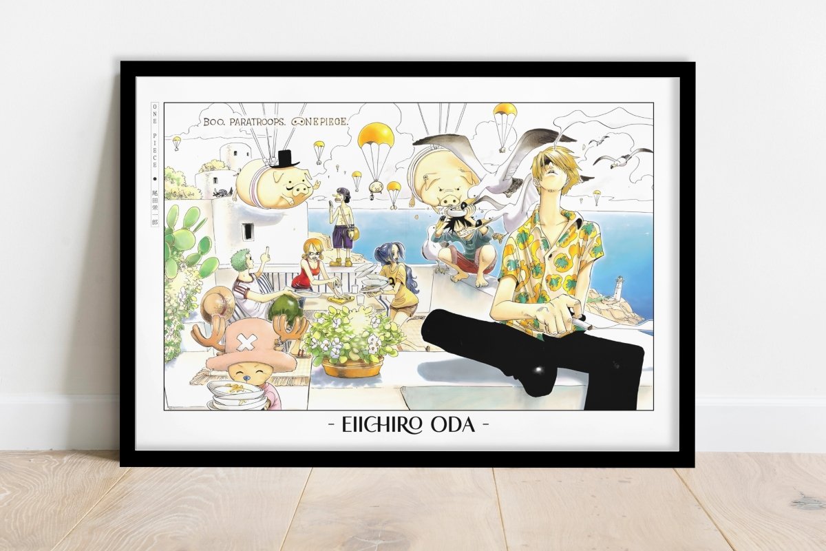 Oda - Smoke Break - Artist Name - Black Frame