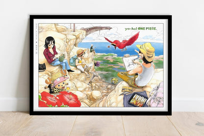 Oda - Sea View - Art Only - Black Frame