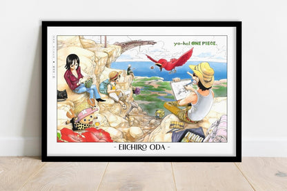 Oda - Sea View - Artist Name - Black Frame