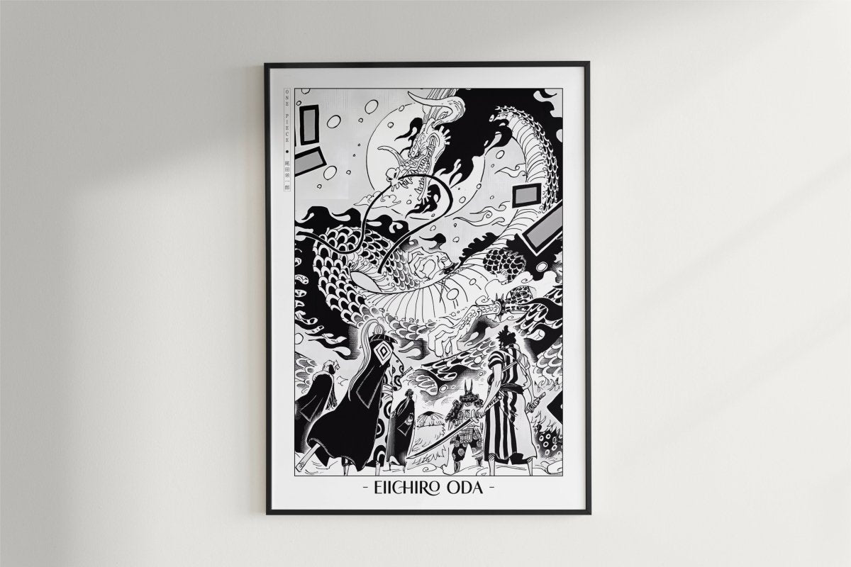 Oda - Red Scabbards - Artist Name - Black Frame