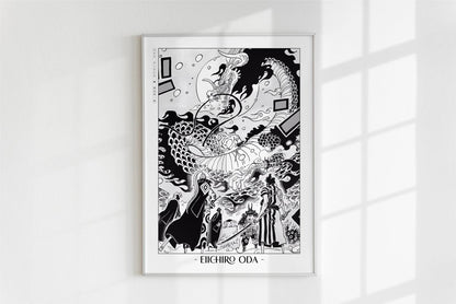 Oda - Red Scabbards - Artist Name - White Frame