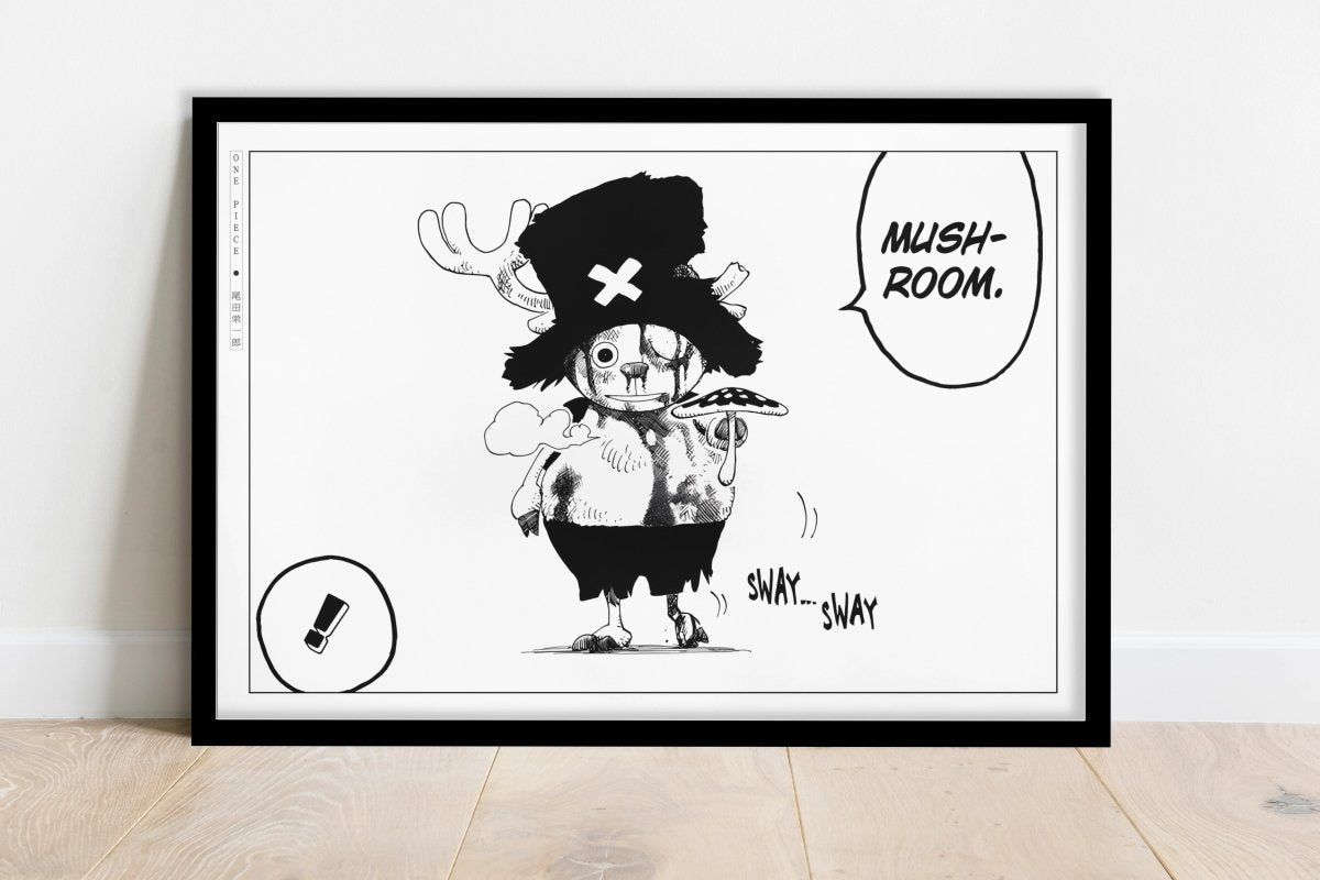 Oda - Mushroom - Art Only - Black Frame