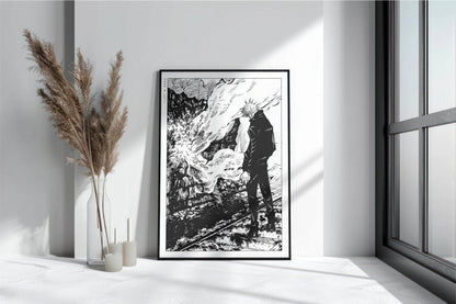 Akutami - Strongest Sorcerer - Art Only with Decor