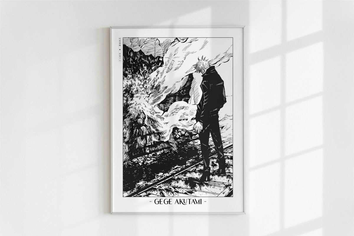 Akutami - Strongest Sorcerer - Artist Name - White Frame