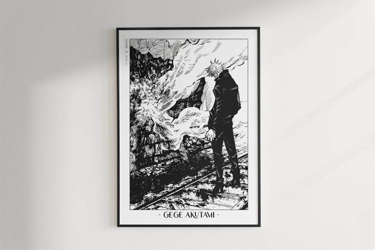 Akutami - Strongest Sorcerer - Artist Name - Black Frame