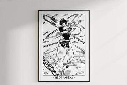 Akutami - Toji - Artist Name Unframed