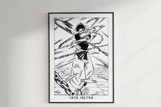 Akutami - Toji - Artist Name Unframed