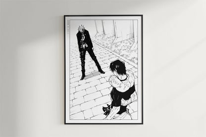 Akutami - Gojo's Past - Art Only - Black Frame