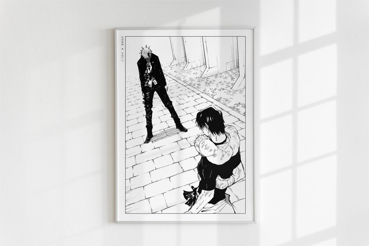 Akutami - Gojo's Past - Art Only - White Frame