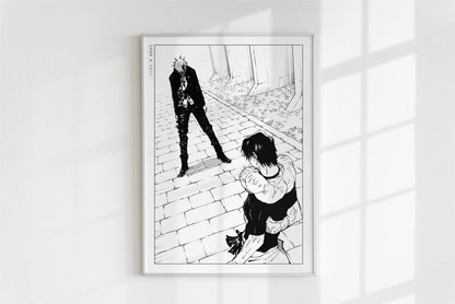 Akutami - Gojo's Past - Art Only - White Frame