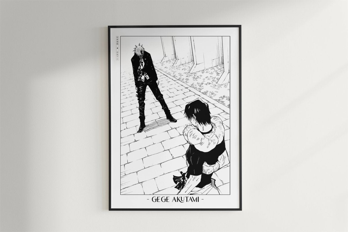 Akutami - Gojo's Past - Artist Name - Black Frame