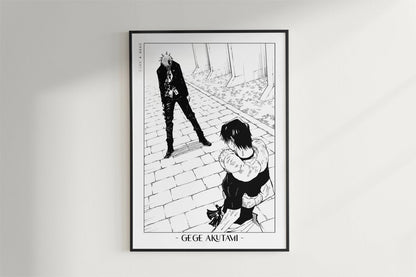 Akutami - Gojo's Past - Artist Name - Black Frame