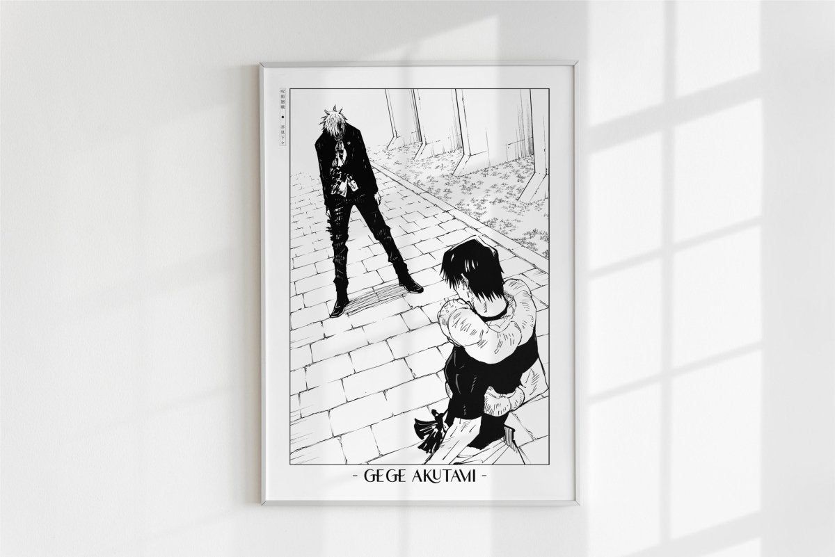 Akutami - Gojo's Past - Artist Name - White Frame