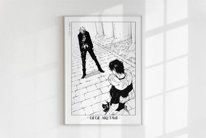 Akutami - Gojo's Past - Artist Name - White Frame