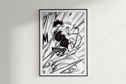Akutami - Sorcerer Killer - Art Only - Black Frame