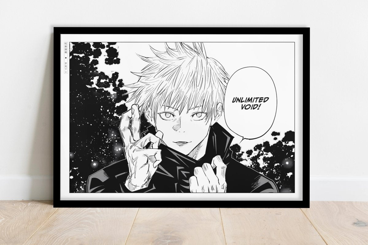 Akutami - Unlimited Void - Art Only - Black Frame