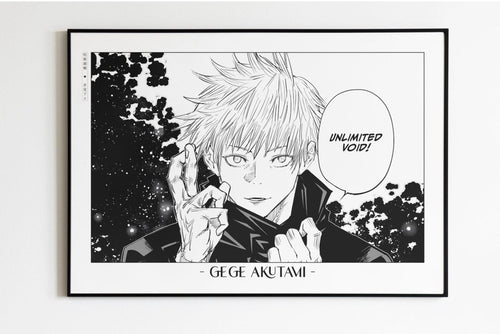 Akutami - Unlimited Void - Artist Name Unframed
