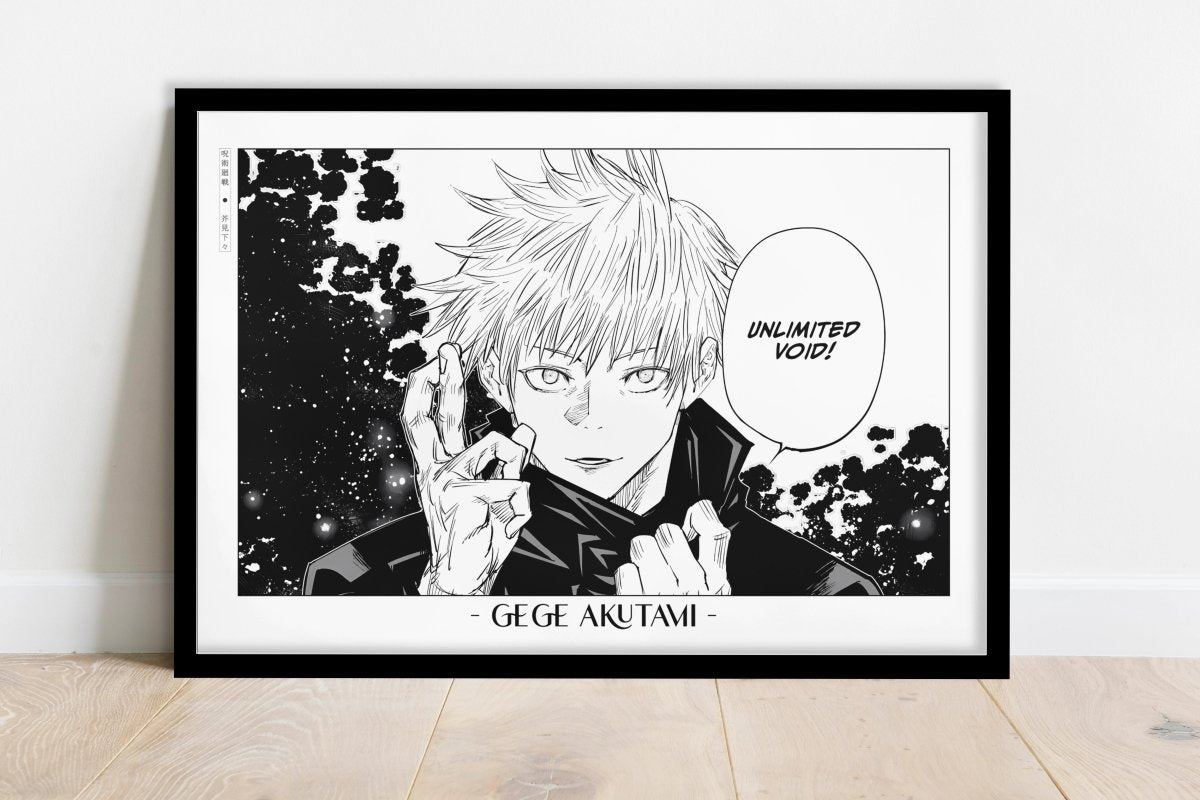 Akutami - Unlimited Void - Artist Name - Black Frame