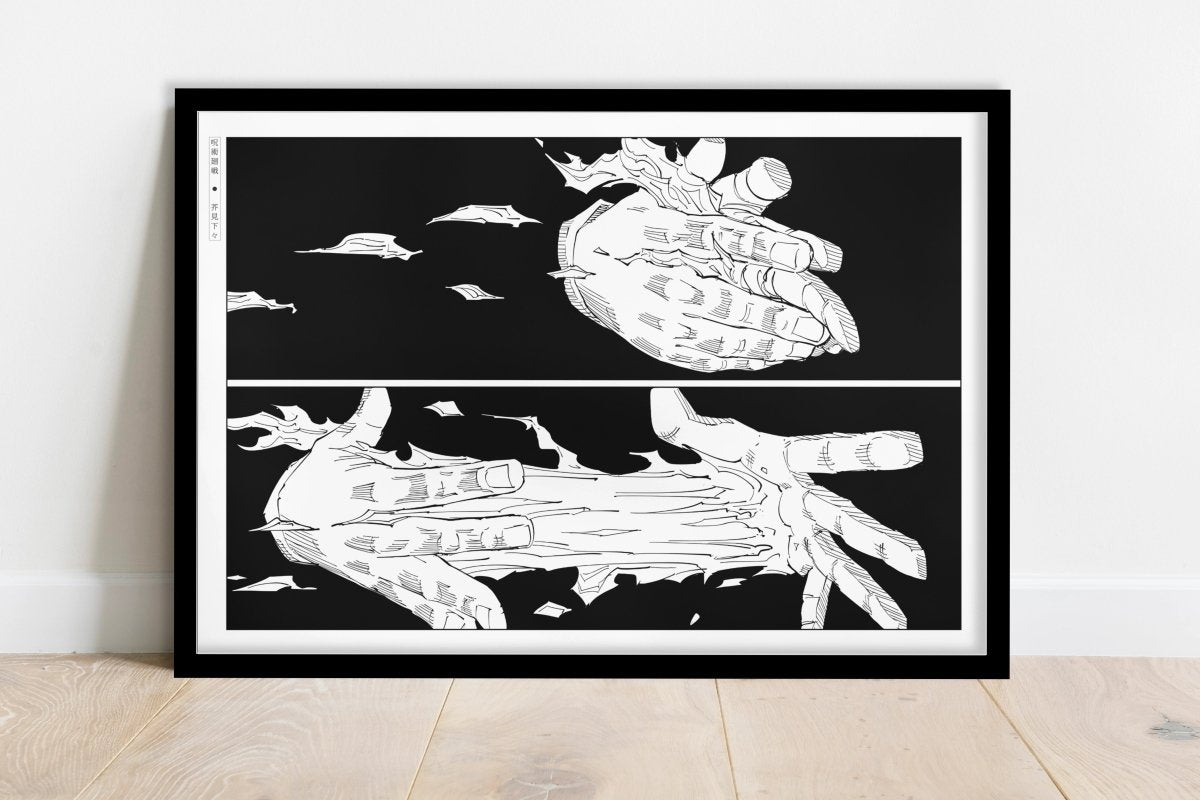 Akutami - Hands - Art Only - Black Frame