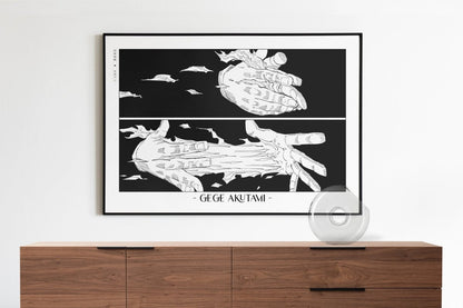 Akutami - Hands - Artist Name with Decor