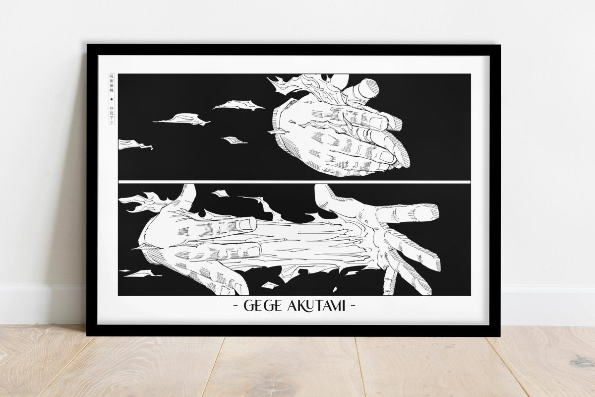 Akutami - Hands - Artist Name - Black Frame